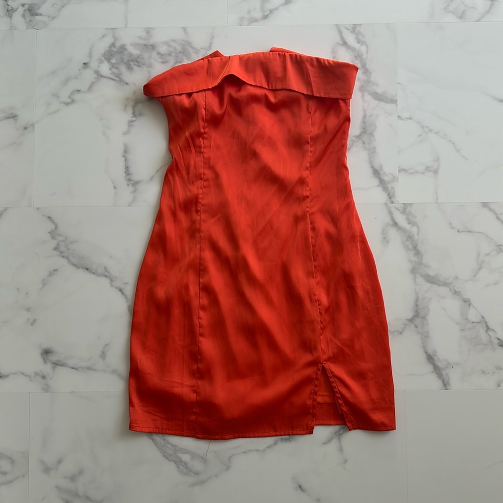 Orange Party Mini Dress Sky to Moon